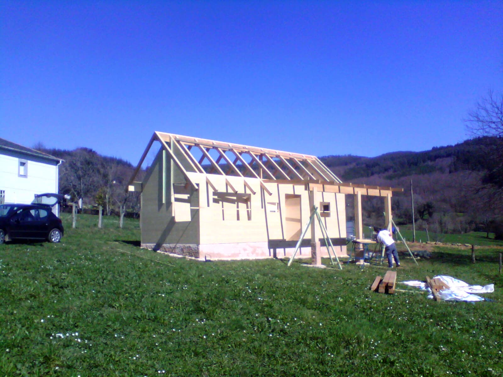 Cabaña en madera laminada