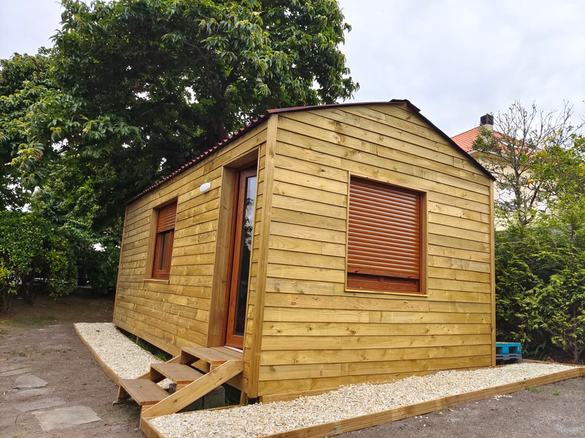 Cabañas de madera laminada