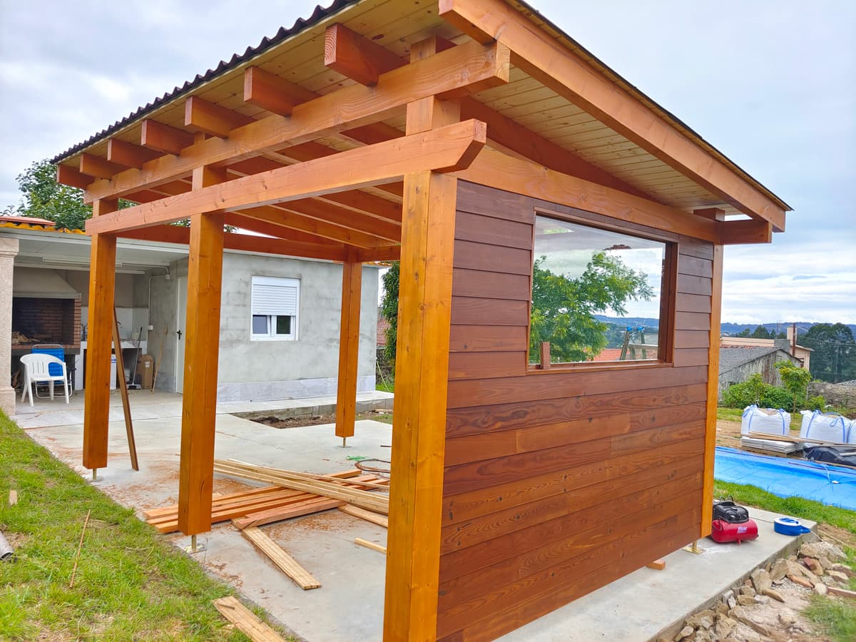 Cabañas de madera laminada