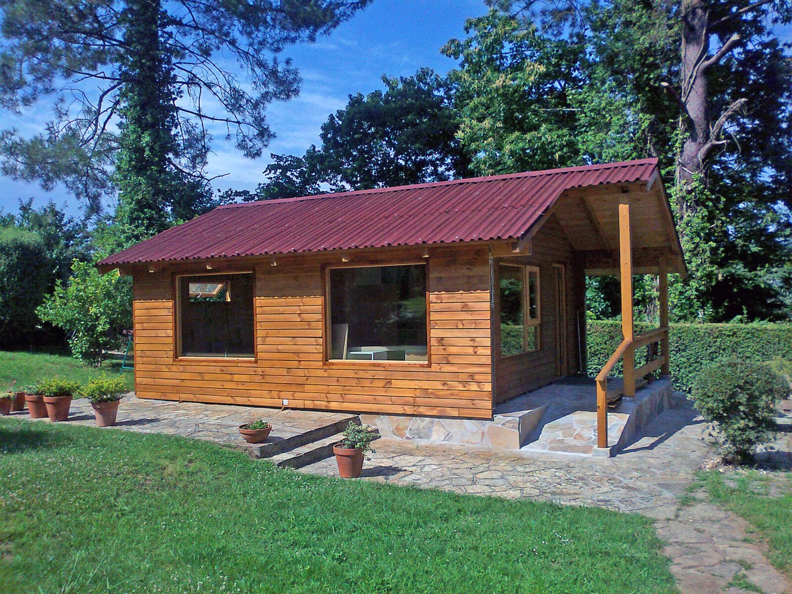 Cabañas de madera laminada