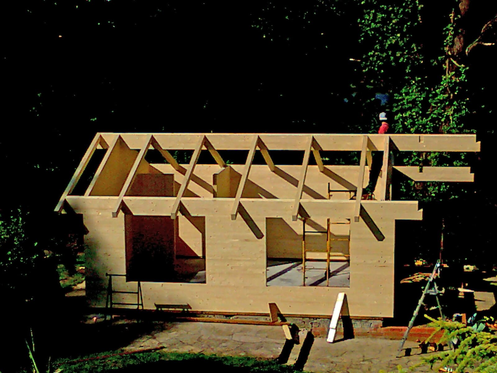 Casa de jardín en madera laminada