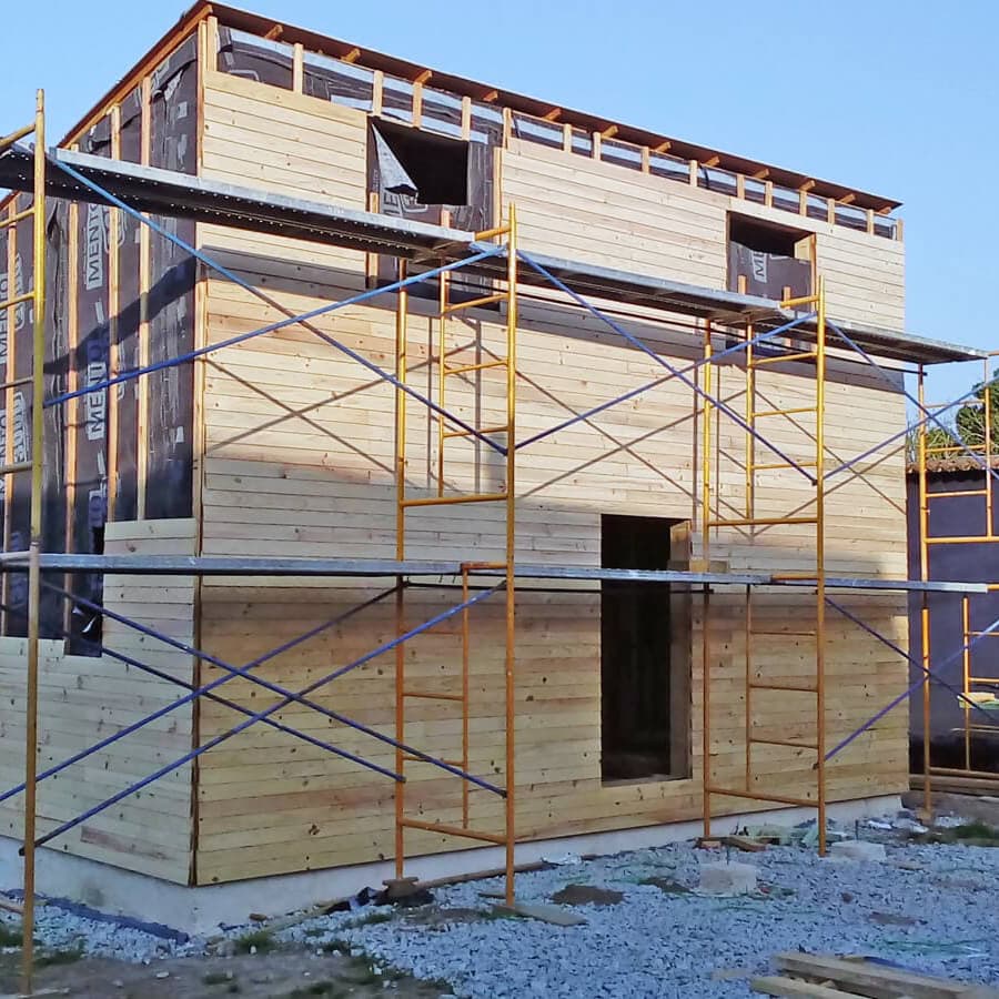 Casas cabaña loft con dos alturas