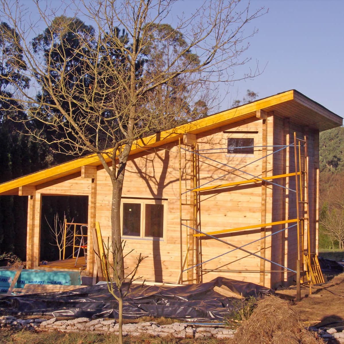 Casas cabaña loft con dos alturas