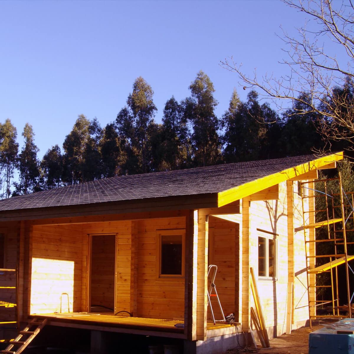 Casas cabaña loft con dos alturas